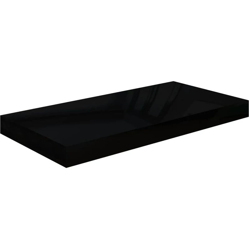 Image of VIDAXL Vidaxl - Floating Wall Shelf High Gloss Black 50x23x3.8cm mdf 8720286073971