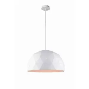Image of Lucide OTONA - Pendant Light - Ø60cm - 3xE27 - White