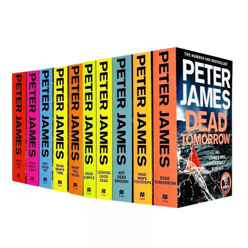 Image of Roy Grace Series 1-10 Collection Peter James Dead Simple Looking Good Dead Not Dead Enough Peter James Books