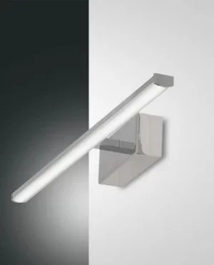 Image of Nala LED Bathroom Over Mirror Light Chrome Glass, IP44