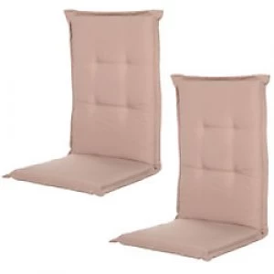Image of Outsunny High Back Chair Cushion Beige Polyester, Sponge 84B-390V70BG