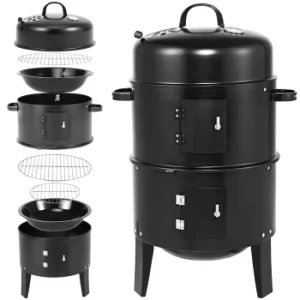 Image of BBQ Smoker Round Black