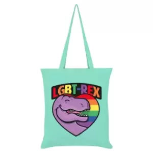 Image of Grindstore LGBT-Rex Tote Bag (One Size) (Mint Green/Purple)