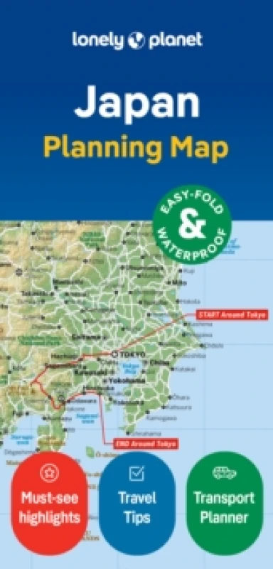 Image of Lonely Planet Japan Planning Map : Durable, Waterproof, Easy-Fold Travel Map with Attractions, Itineraries & Transport Guide Handy Slipcase for Japa