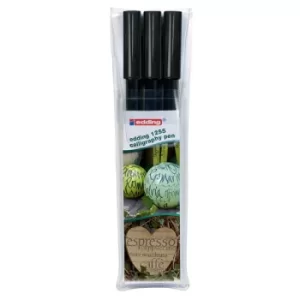 Image of Edding 4-1255-3-001 1255 Calligraphy Pen Black 3 Pack