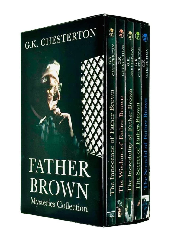 Image of Father Brown Mysteries Collection 5 Books Box Set By G.K Chesterton Innocence, Wisdom, Incredulity, Secret & Scandal G.K Chesterton Books