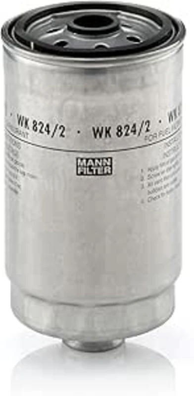 Image of MANN-FILTER WK 824/2 Fuel Filter Spin-on Filter HYUNDAI: SANTA FE 2, Getz, H-1 MPV, KIA: SORENTO 1, RIO 2, CARENS 2 Fuel filter (9)