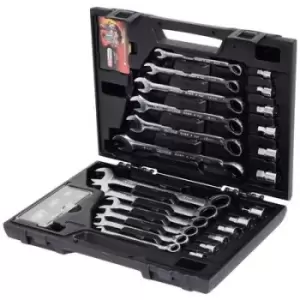 Image of KS Tools 503.4960 Crowfoot wrench set 30 Piece 19 mm