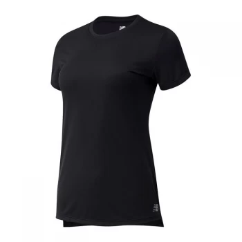 Image of New Balance Running T Shirt Ladies - Black