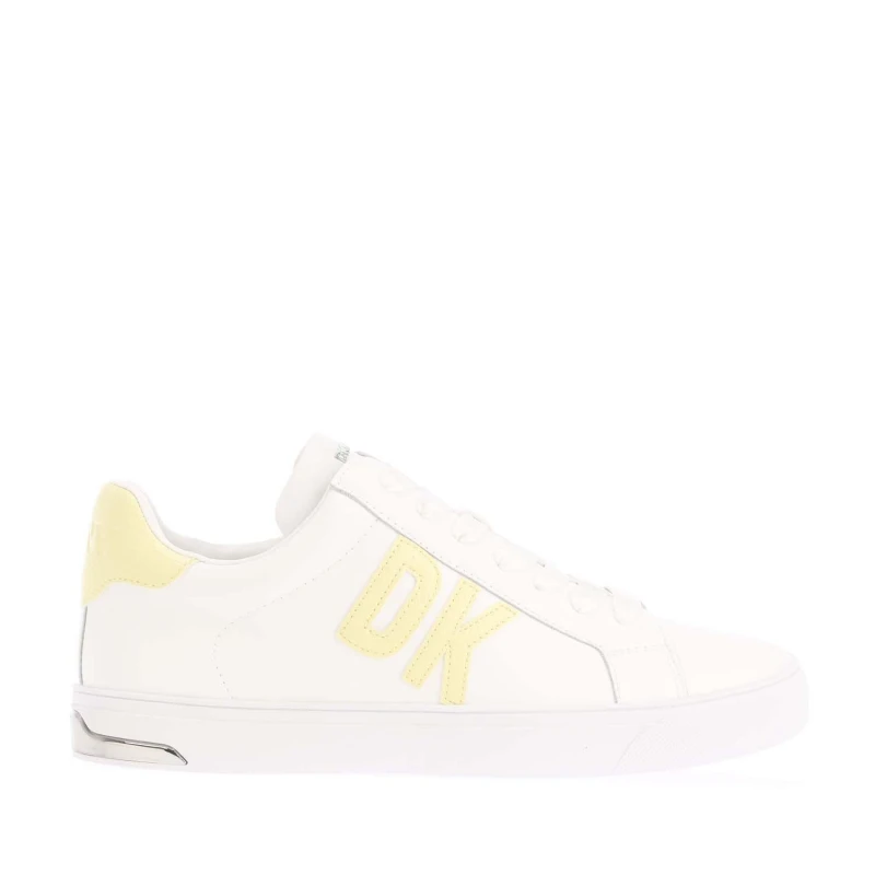 Image of DKNY Abeni Lace Up Trainers Low Trainers UK 4 White 01969001240