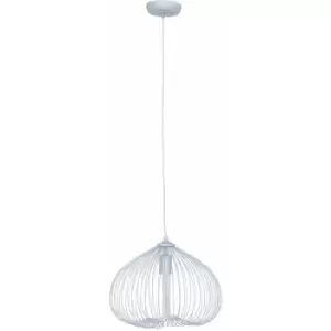 Image of 1 Bulb Silver Finish Pendant Light Contemporary Style Ceiling Light For Living Room Dining Room Bedroom And Hallway Silver Finish Sleek Design 38 x