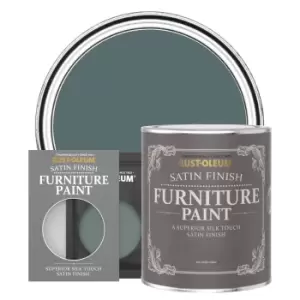 Image of Rust-Oleum Satin Furniture & Trim Paint - DEEP SEA - 750ml