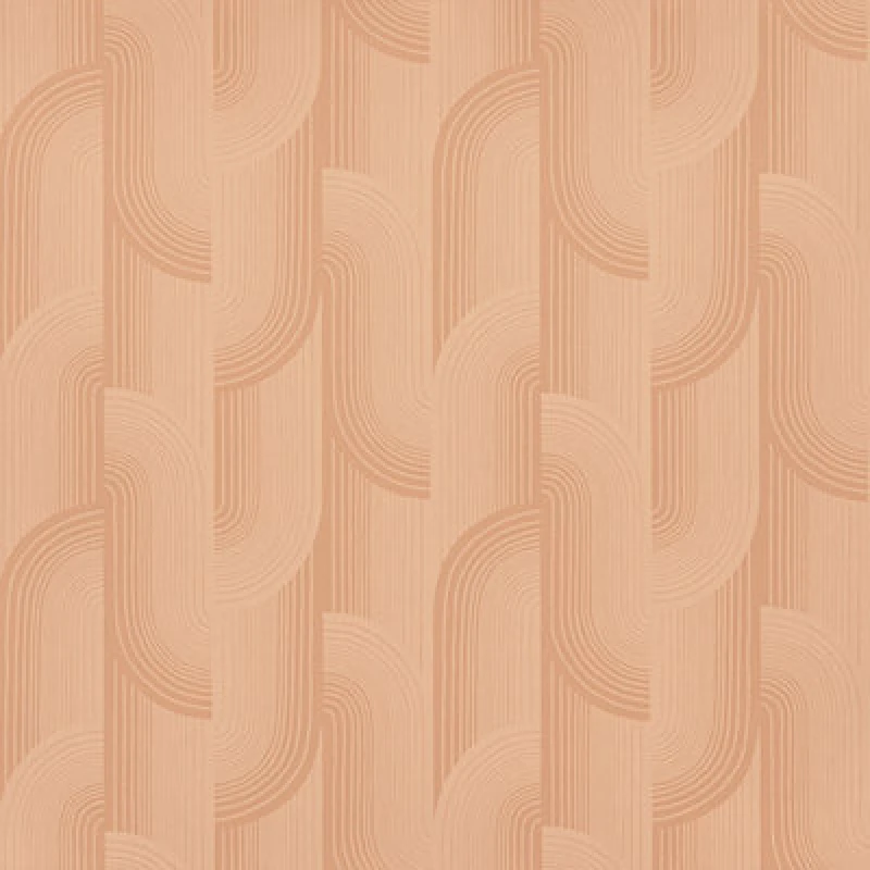 Image of Grandeco Boutique Romanie Art Deco Luxury Weight Embossed Wallpaper, Coral