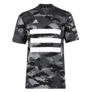 Image of adidas Tango All Over Print T Shirt - Black