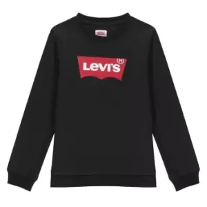 Image of Levis Childrens Batwing Crew Sweatshirt - Black