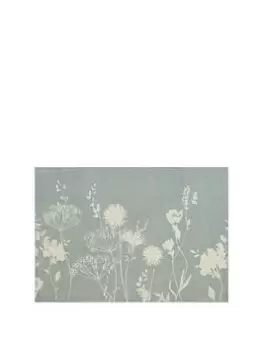 Image of Catherine Lansfield Meadow Sweet Floral Green Rug