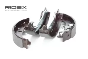 Image of RIDEX Brake Shoes Rear Axle 70B0038 Brake Shoe Set,Brake Lining FORD,Fiesta Mk5 Schragheck (JH1, JD1, JH3, JD3),Fiesta Mk4 Schragheck (JAS, JBS)