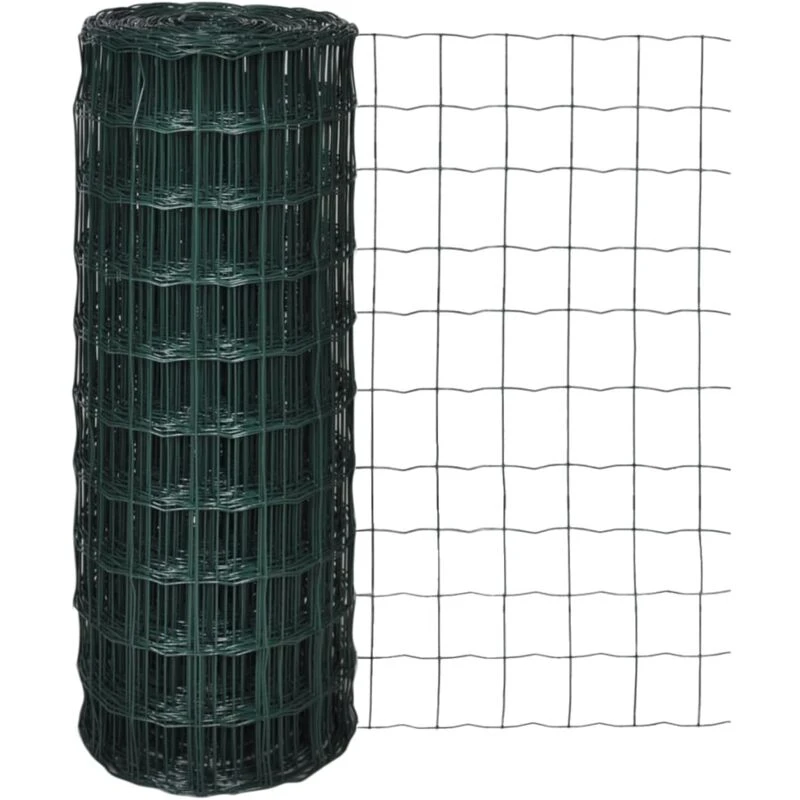Image of vidaXL Euro Fence 25x1.0m with 100x100mm Garden Mesh Panel Screen Barrier