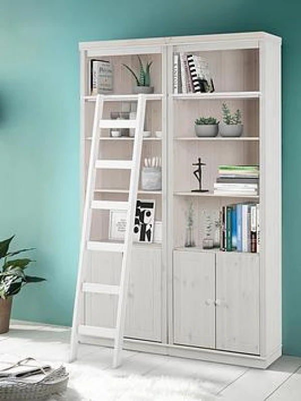 Image of Dorel Anita Wall Unit G In White Lacquer