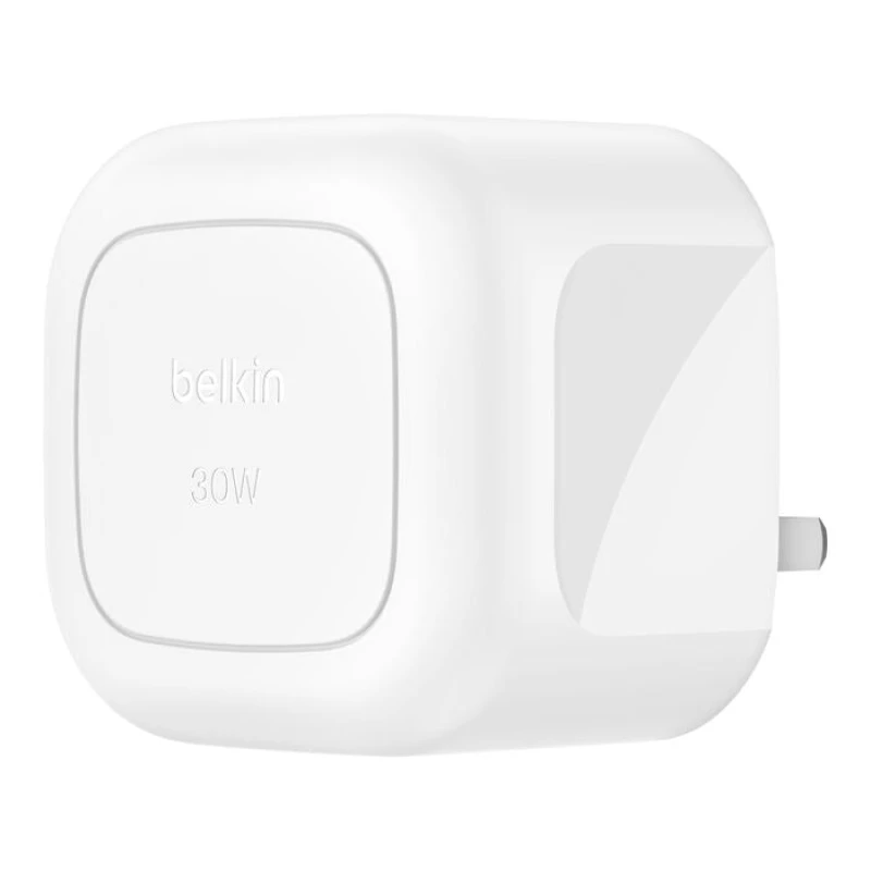 Image of BELKIN BoostCharge WCA008myWH 30 W USB Type-C Wall Charger, White 745883891023