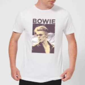Image of David Bowie Smoke Mens T-Shirt - White