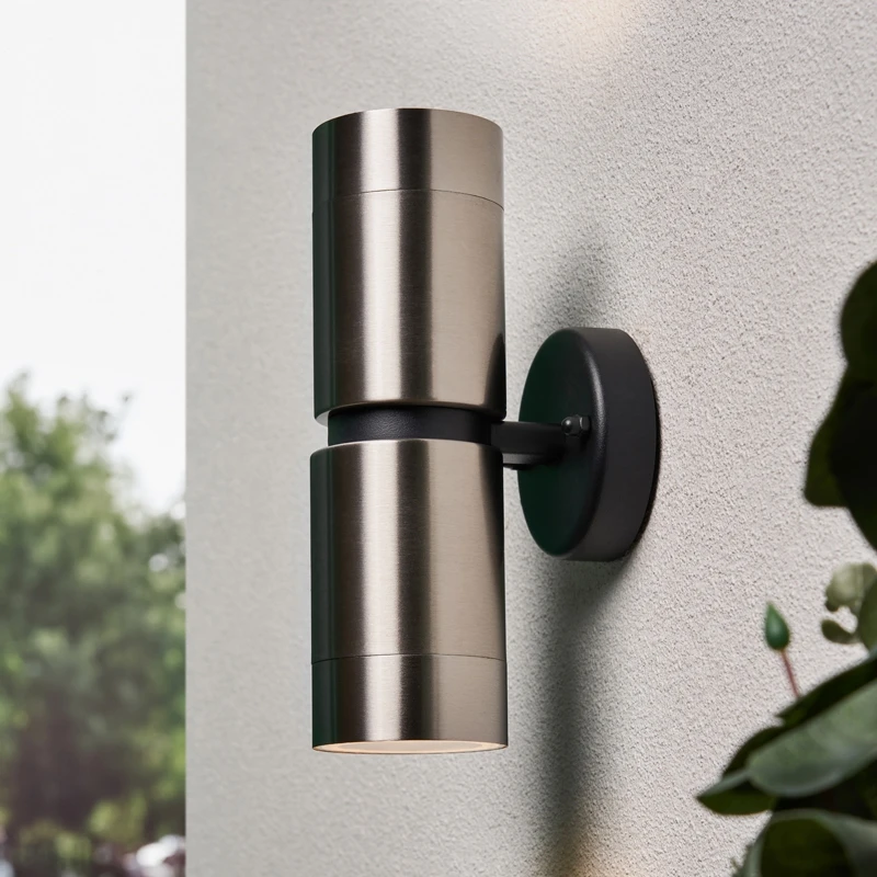 Image of Zink Yuki Outdoor Up and Down Wall Light in Stainless Steel