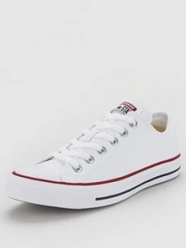 Image of Converse Chuck Taylor All Star Ox - White/White, Size 8.5, Men