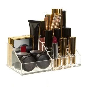 Image of Premier Housewares 9-Compartment Cosmetics Organiser - Clear