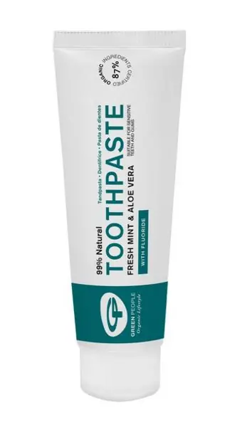 Image of Green People Fresh Mint & Aloe Vera Fluoride Toothpaste 50ml