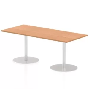Image of Italia Poseur Table Rectangle 1800/800 Top 725 High Oak