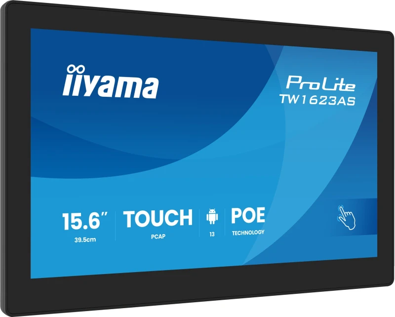 Image of iiyama iiyama TW1623AS-B3P computer monitor 39.6cm (15.6") 1920 x 1080 pixels Full HD LED Touch Screen Black TW1623AS-B3P