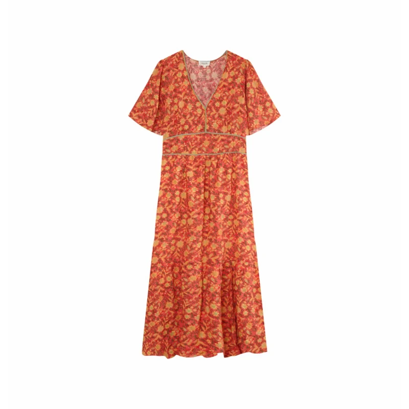 Image of Grace & Mila Womens dress Grace & Mila Elga Orange Female S
