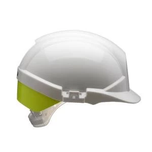Image of Centurion Reflex Safety Helmet White with Yellow Rear Flash White Ref