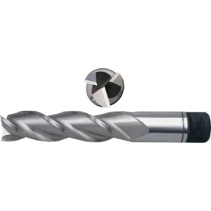 Image of 3/8" HSS-Co 5% 3 Flute Threaded Shank Long Series Slot Drills