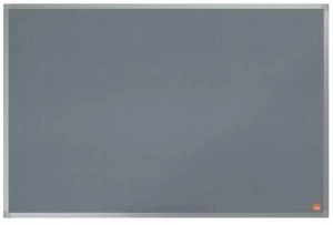 Image of Value Noticeboard Grey Felt 900x600mm