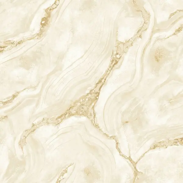 Image of Palmetto Agate Marble Wallpaper Natural Gold Metallic Modern WL-529425