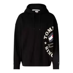 Image of Tommy Jeans Tjm Skater Prep Side Hoodie - Black