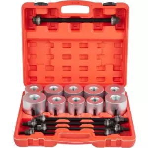 Image of VEVOR 27 PCS Pull and Press Sleeve Kit, 45 # Steel Removal Installation Bushes Bearings Tool Kit, Bush Removal Insertion Sleeve Tool Set Works on Most