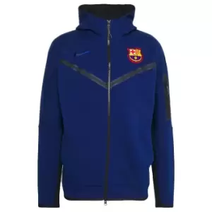 Image of 2021-2022 Barcelona Tech Fleece Hoody (Blue Void)