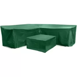 Image of Acorn Corner L Shape Dining Cover Set in Green