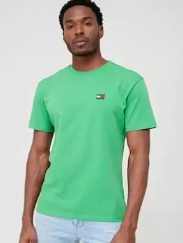 Image of Tommy Jeans Classic Tommy XS Badge T-Shirt, Green, Size S, Men