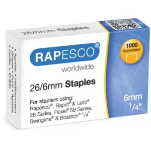 Image of 26/6 Staples (Pack-1000)