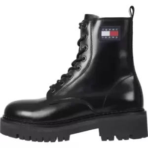 Image of Tommy Jeans Urban Tommy Jeans Lace Up Boot - Black