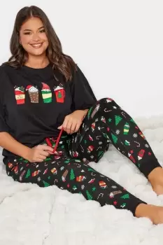 Image of Christmas Print Pyjama Bottoms