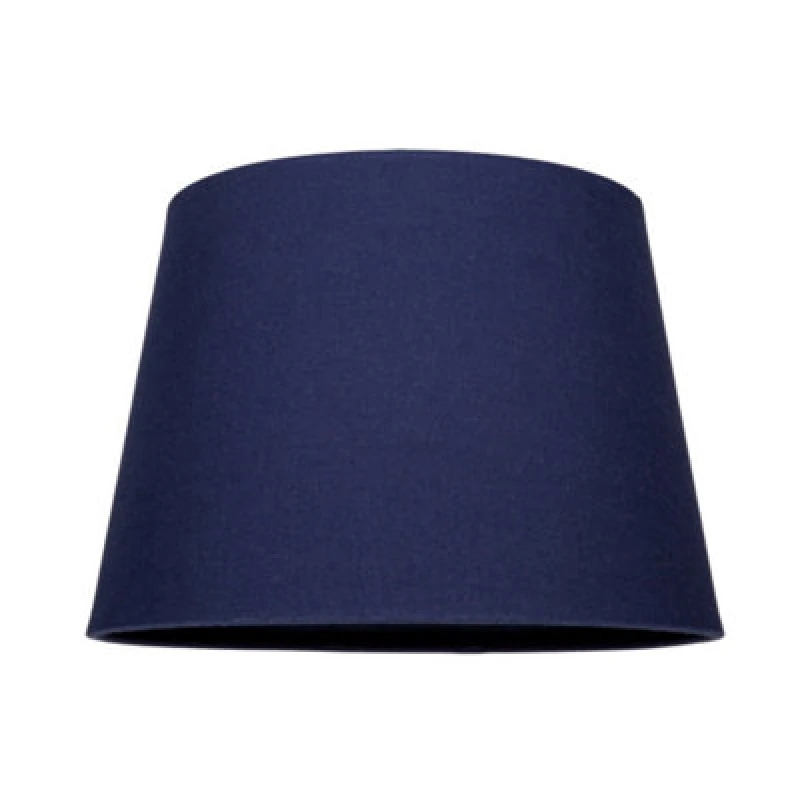 Image of Happy Homewares Traditional 8" Midnight Blue Linen Drum Table/pendant Lamp Shade 40W Maximum