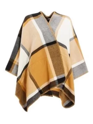 Image of Quiz Check Knitted Cape