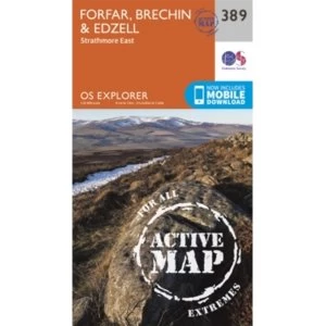 Image of Forfar, Brechin and Edzell by Ordnance Survey (Sheet map, folded, 2015)