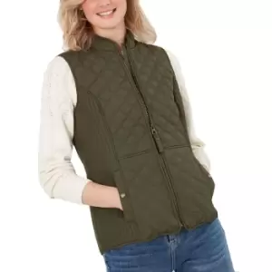 Image of Joules Womens Minx Padded Quilted Body Warmer Gilet UK 14- Bust 39.5', (100cm)