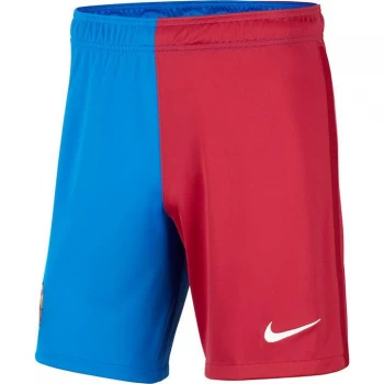 Image of Nike Barcelona Home Shorts 2021 2022 - Blue/Red