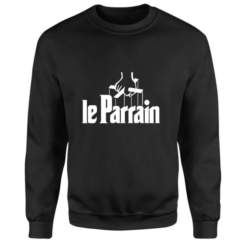 Image of The Godfather Le Parrain Unisex Sweatshirt - Black - M